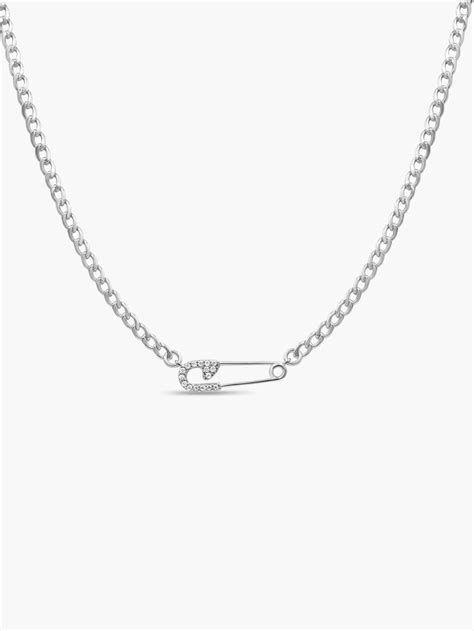 safety pin necklace gucci